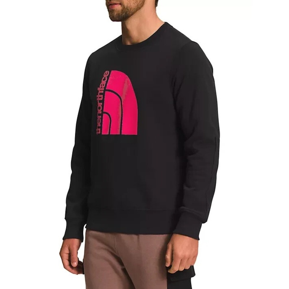 The North Face Coordinates Crewneck Sweatshirt‎ Black Red Size Small NEW
